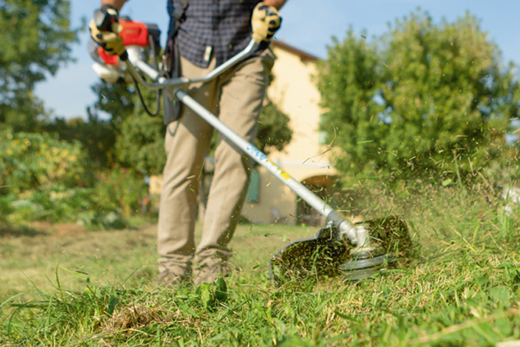 Uso corretto di un decespugliatore professionale