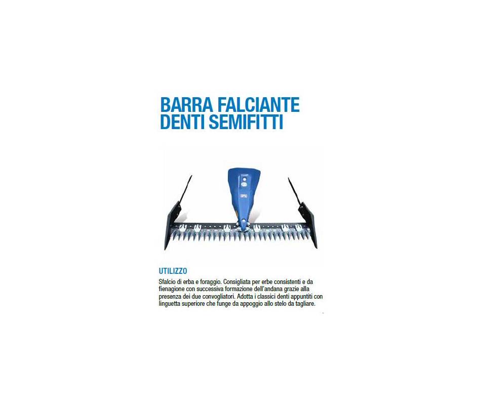 Barra falciante mt. 1,15 Semifitta -BCS/Ferrari