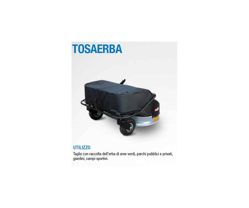 Tosaerba cm 56 con cestello lt60 per ruote 4.00-8/ 4.00-10