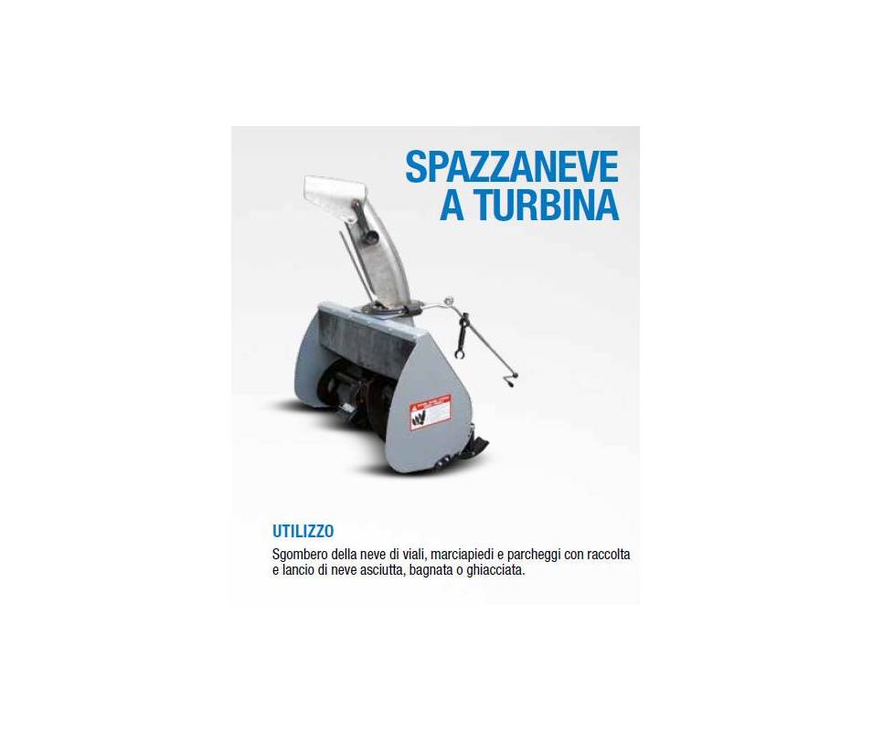 Spazzaneve a turbina cm 60 - Attrezzo per motocoltivatore Bcs / Ferrari