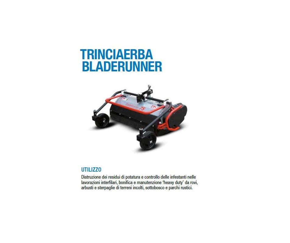 Trinciaerba Bladerunner cm 90 a coltelli mobili - Potenza mimina richiesta 10 cv