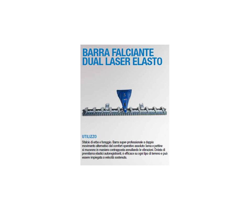 Barra falciante  dual laser "Elasto" cm 130 - doppio movimento