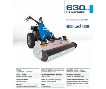 BCS 630 WS PS - Honda GX340 ALPS 10,7 HP - versione motore per forti pendenze