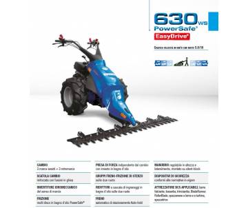 Motofalciatrice BCS 630 WS EASYDRIVE - Honda GX340 ALPS