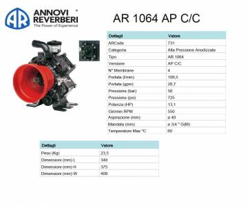 AR 1064 AP C/C - Pompa alta pressione Annovi Reverberi