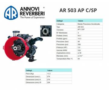 AR 503 AP C/SP - Pompa alta...