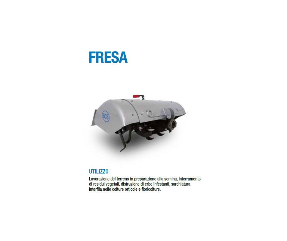 Fresa cm 80 - per motocoltivatori Bcs / Ferrari
