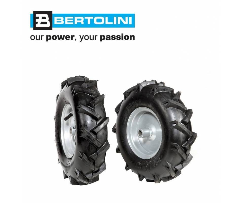 Ruote gommate 3.50-6" per motofalciatrice bertolini 110