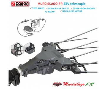 Abbacchiatore elettrico con asta telescopica 210/340 cm - Murcielago FR Abbacchiatori