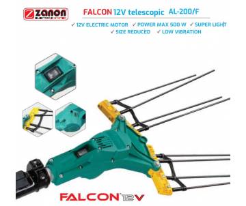 Abbacchiatore elettrico Zanon - Falcon 12 volt con asta telescopica 170/250 cm