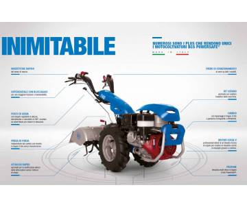 Motocoltivatore BCS 738 Completo di Ruote Barra Falciante e Gruppo Manovellismo BCS