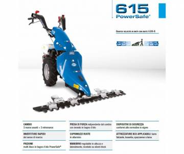 Motofalciatrice BCS 615 PS - HONDA GX200 a benzina da 5.5 HP BCS