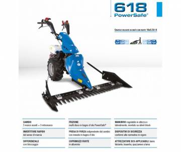 Motofalciatrice professionale BCS 618 PS - HONDA GX270 8,4 HP