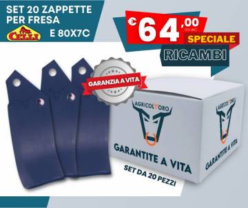 Set 20 Zappette Agricoltoro tipo Celli E 80x7C