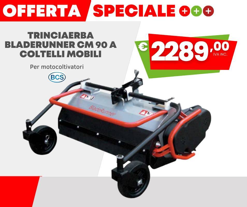 Trinciaerba Bladerunner cm 90 a coltelli mobili - Potenza mimina richiesta 10 cv