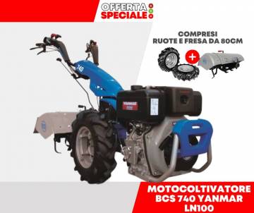Motocoltivatore BCS 740 YANMAR Completo di Ruote e Fresa da 80 cm BCS