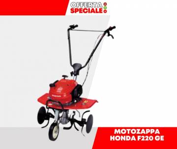 Motozappa Honda F220 GE - 2 CV con ruotino anteriore di trasferimento