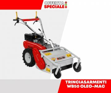 Trinciasarmenti WB50 Oleo-mac - Motore Emak K 800 H - larghezza di taglio 50 cm