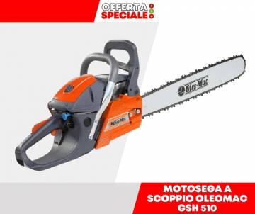 Motosega a scoppio Oleomac GSH 510 - 50,9 cc - barra 46 cm