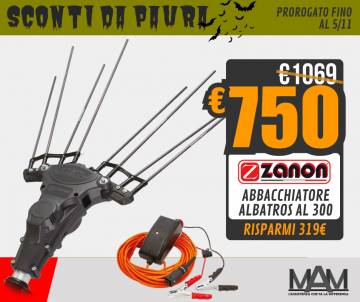 Abbacchiatore a batteria Zanon Albatros 33 volt - asta telescopica 210/340 cm Abbacchiatori